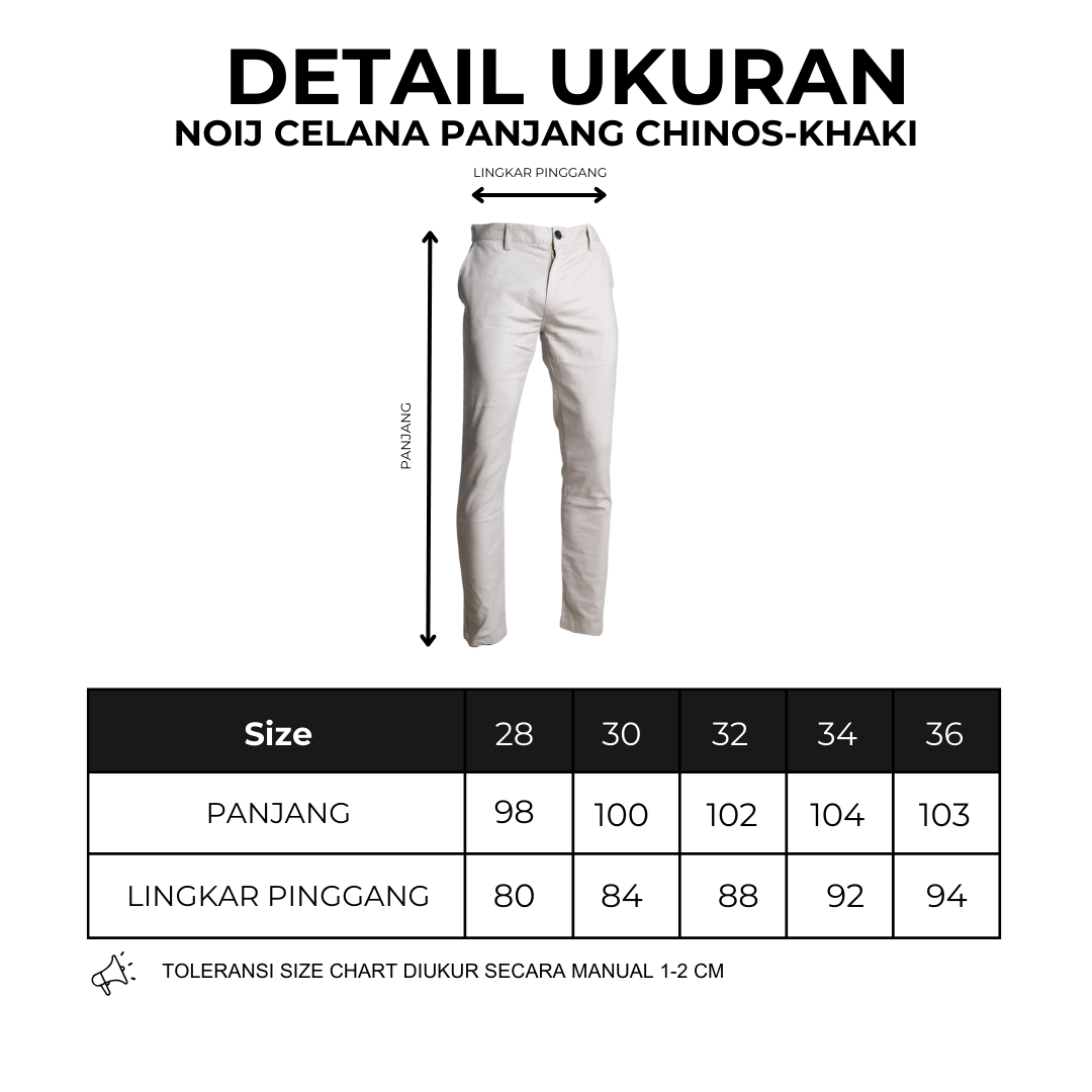 NOIJ Celana Panjang Chinos - Khaki